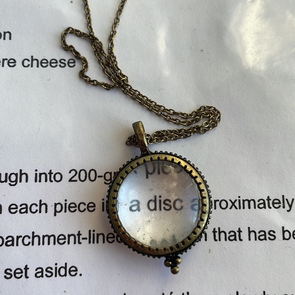COPY - Magnifying Glass Pendant Necklace, Lucky Brand, Antique - Picture 10 of 16